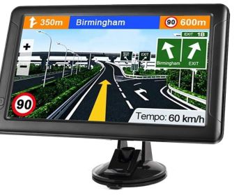 GPS Navigation for Car, Latest 2025 Map,7 inch Touch Screen Real Voice Spoken Turn-by-Turn Direction Reminding Navigation System for Cars, Vehicle GPS