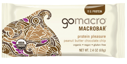 GoMacro MacroBar, Protein Pleasure, Peanut Butter Chocolate Chip