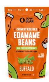 The Only Bean Crunchy Roasted Edamame Snacks (Buffalo), Healthy Gluten Free