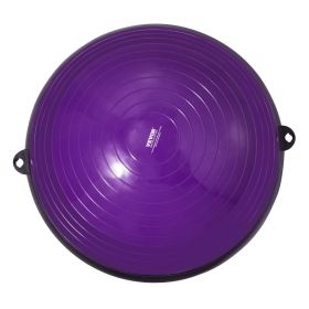 VEVOR Half Exercise Ball Trainer, 23 inch Balance Ball Trainer, 660lbs Stability Ball, Yoga Ball with Resistance Bands & Foot Pump, Strength Fitness B