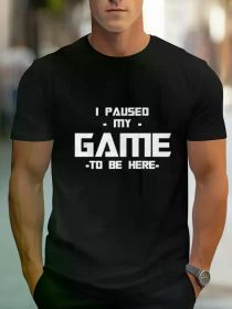 Heavyweight Cotton T-shirt, Durable Material, Letter Printed Design, Ideal for Fitness Enthusiasts and Gym Goers. (Color: Black, size: XXL)